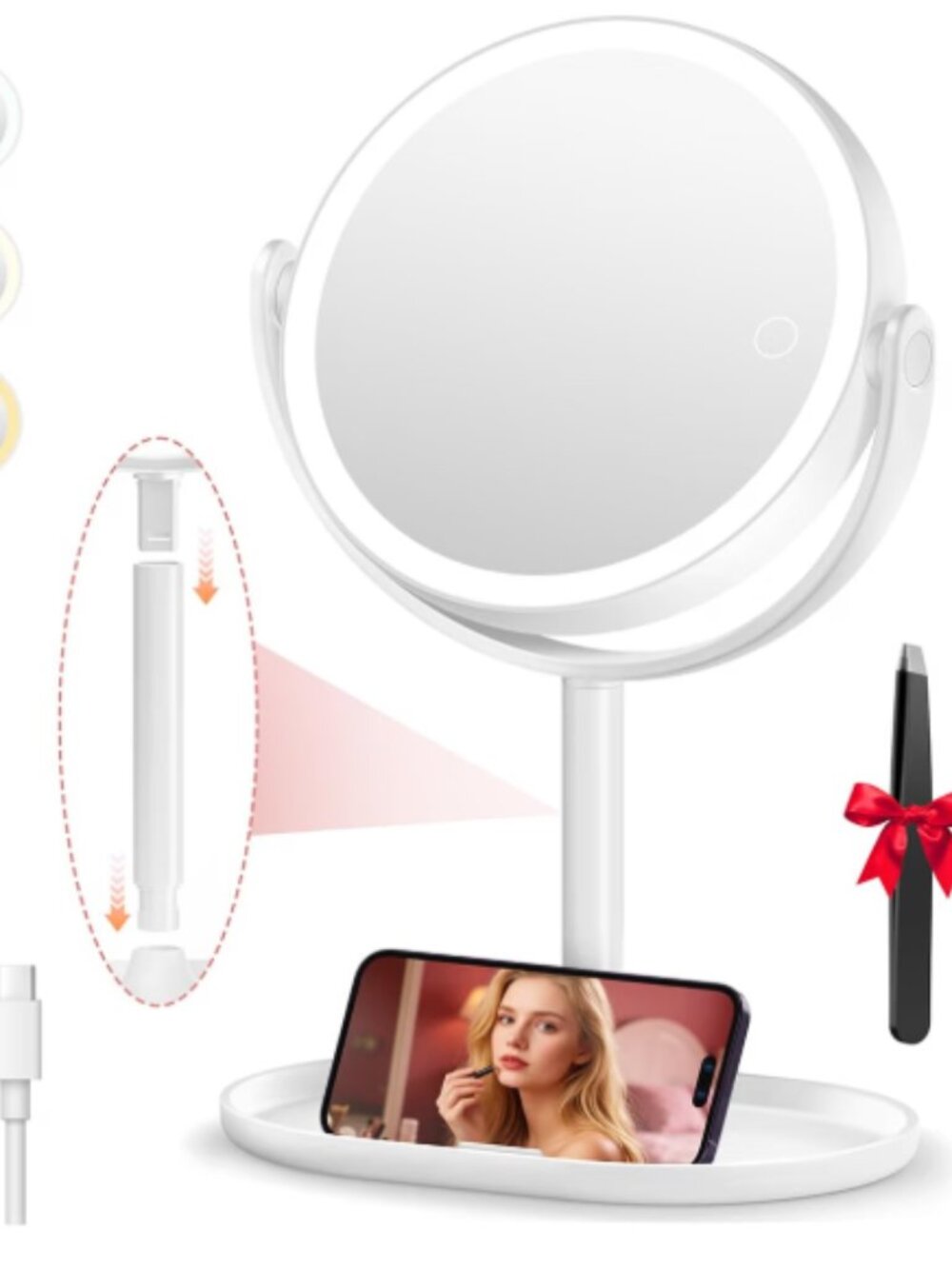 NEW Magnifying 30x/1x Mirror with LED Light